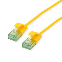 ROLINE RM UTP Data Center Patch Cord Cat.6A (Class EA), Slim, yellow, 0.15 m