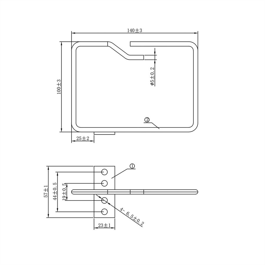 19" Cable Manager, 140x100mm, metal