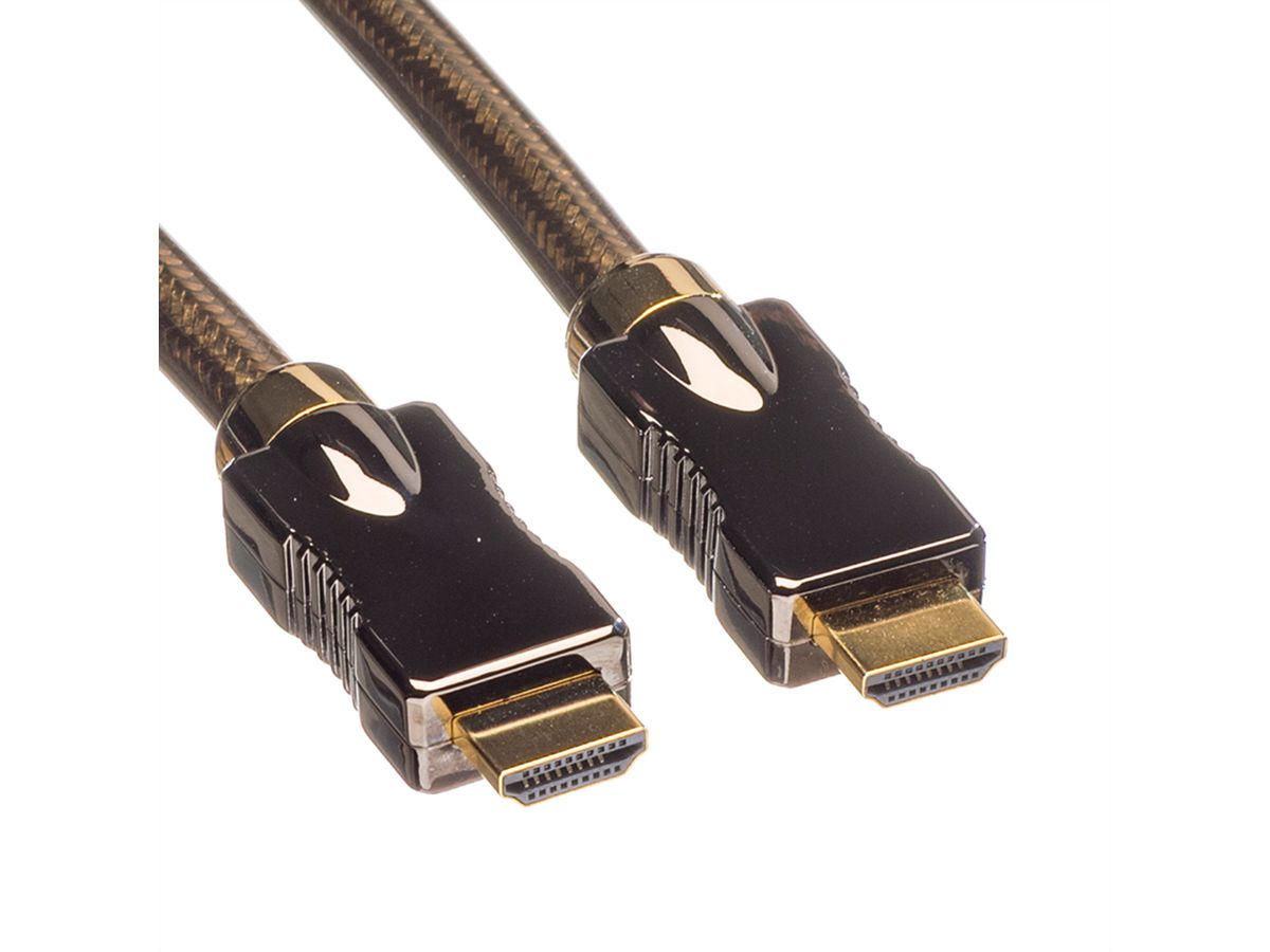 ROLINE HDMI Ultra HD Cable + Ethernet, M/M, black, 3 m