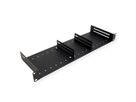 VALUE 19" Shelf, 1U, with 2 adjustable dividers, black