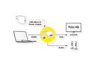STANDARD Cableadapter, HDMI - VGA + Audio, M/F, (stereo), 0.23 m