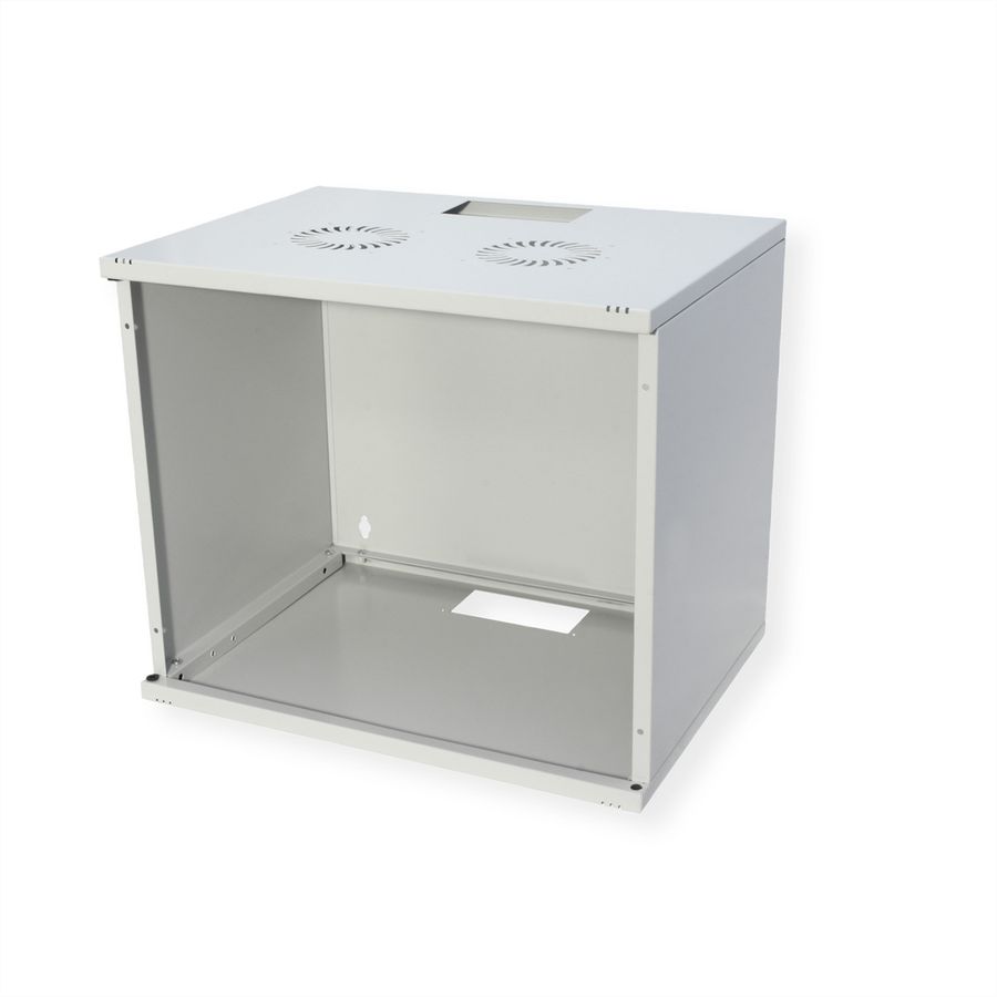 ROLINE 19-inch wall-mounted housing Basic 9 U, 540x400 WxD kit grey