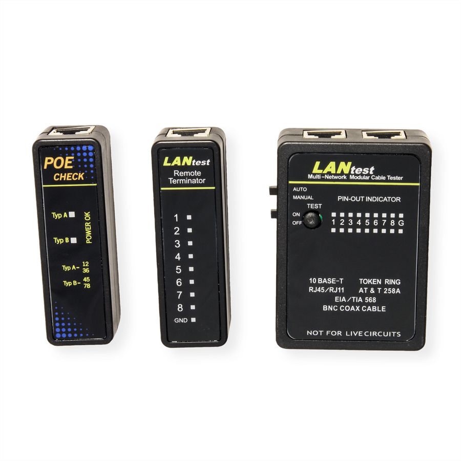 VALUE LANtest Multi-Network Cable + PoE Tester