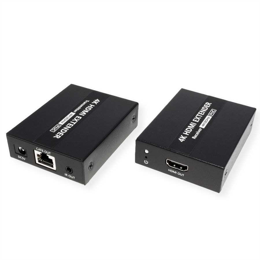 VALUE HDMI Extender via Cat.6A, 4K@30Hz, 40m