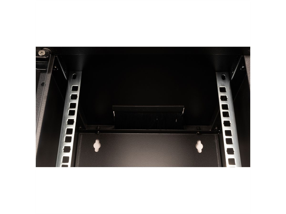 ROLINE 10-inch wall-mounted housing 6 U, 312x300 WxD black