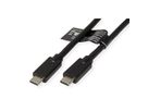 ROLINE Cable USB3.2 Gen2x2, C–C, M/M, 240W, with Emark, black, 1.5 m