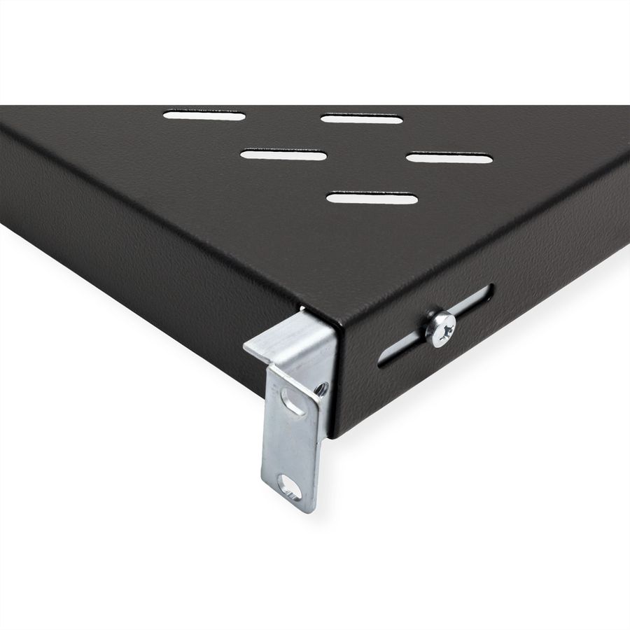 ROLINE 19-inch shelf 1 U, 500 T 50 kg black