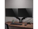 VALUE Dual LCD Monitor Arm, Desk Clamp, 5 Joints, Space Saving