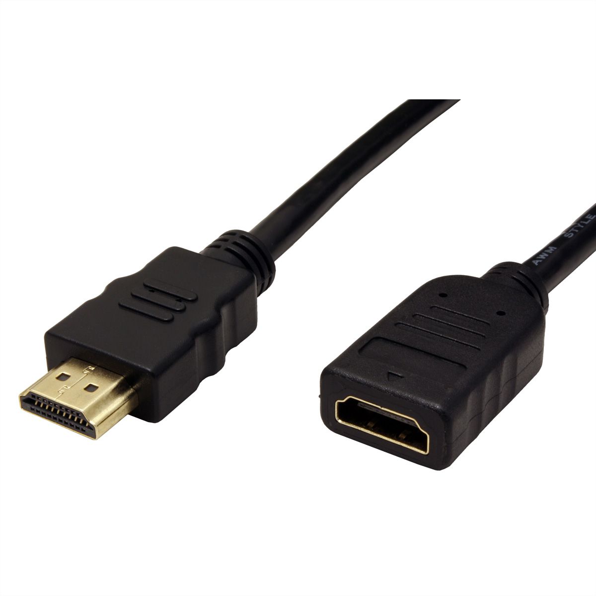 VALUE HDMI High Speed Cable + Ethernet, M/F, 1 m