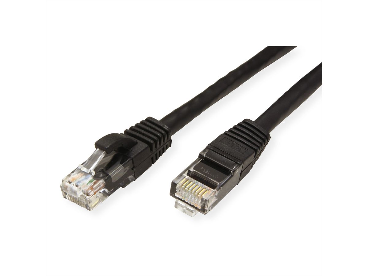 VALUE UTP Patch Cord Cat.6A (Class EA), black, 0.3 m