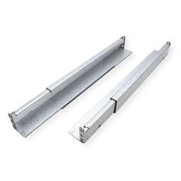 ROLINE slide rail set variable depth, 350 to 600mm incl mounting material