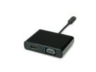 STANDARD Type C - HDMI/VGA Adapter, M/F, black, 0.1 m