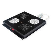 ROLINE 19-inch roof fan unit 2 fans, thermostat, black, black