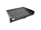 VALUE 19" 2U Extendable Sliding Shelf for Cabinets, 404 x 350 mm, max. load 30 kg
