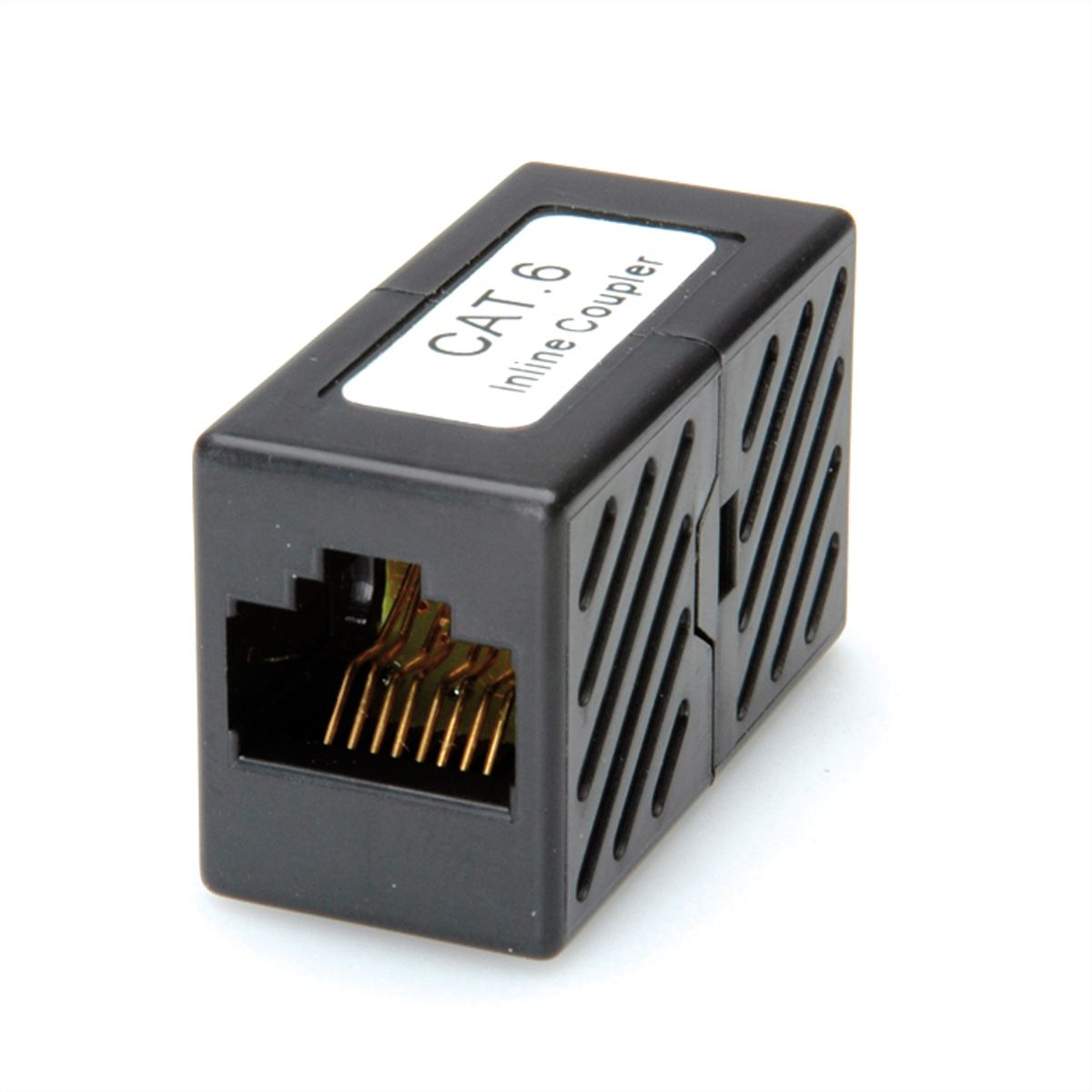 ROLINE RJ-45 Modular Coupler, Cat.6 (Class E), UTP, black