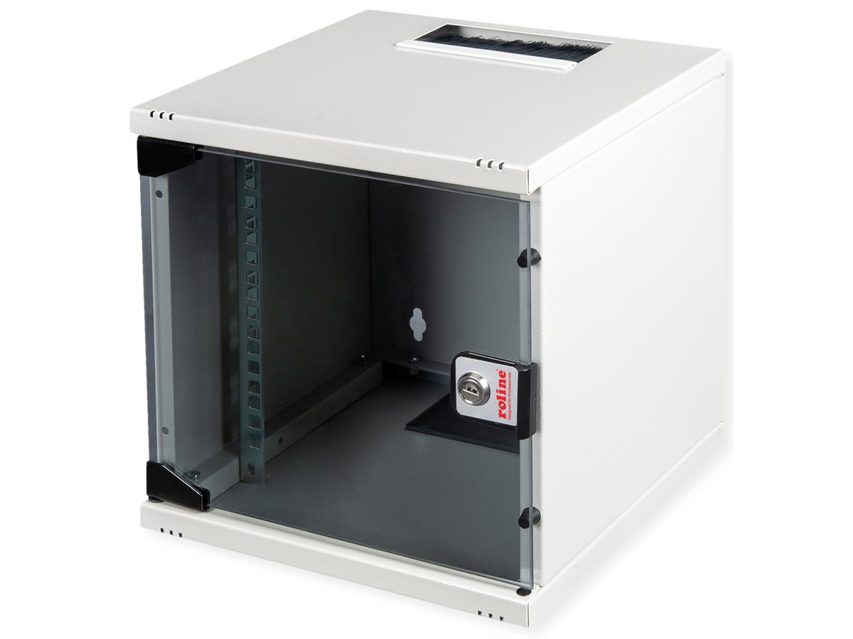 ROLINE 10-inch wall-mounted housing 6 U, 312x300 WxD grey