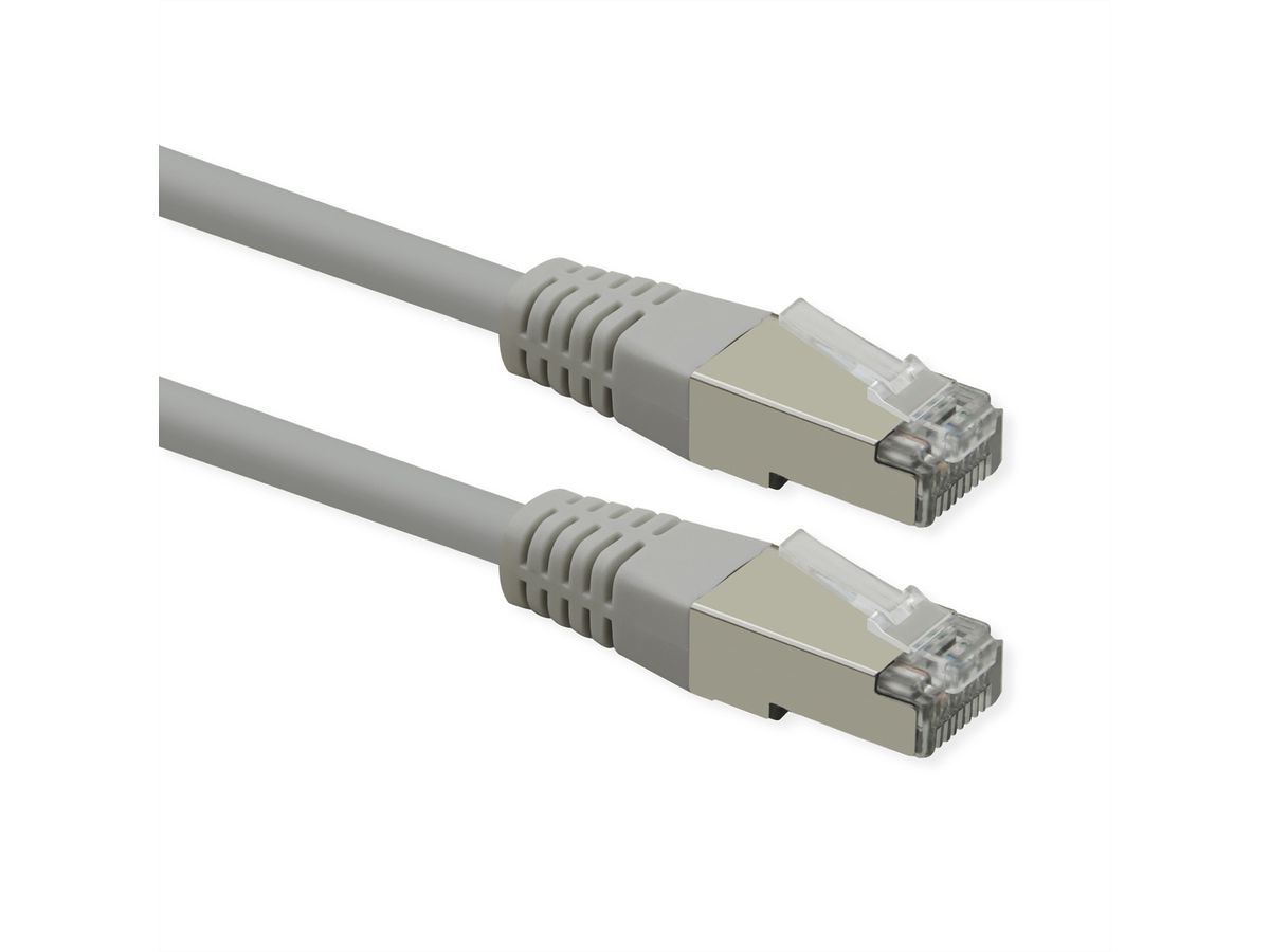 ROLINE S/FTP (PiMF) Patch Cord, Cat.6 (Class E), PoE, grey, 5 m