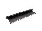VALUE 19" Cable Entry 1U with Brush Seal, with cable support plate, black