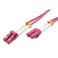 VALUE Fibre Optic Jumper Cable, 50/125 µm, LC/LC, OM4, LSOH, violet, 20 m