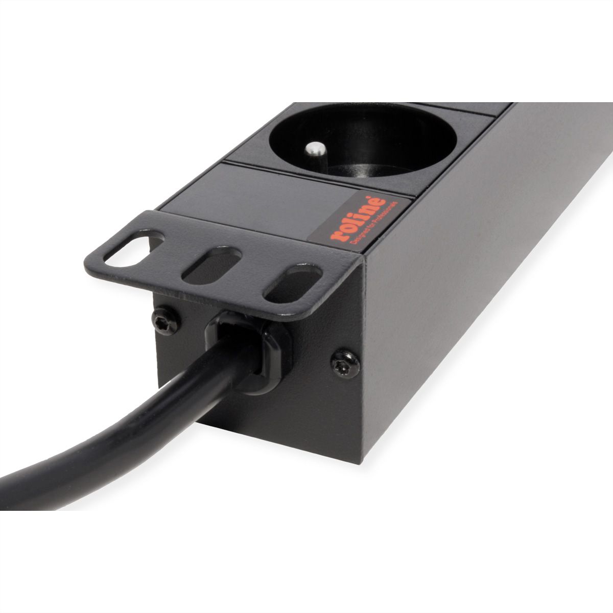 ROLINE PDU for Cabinet, 9x socket, 45°, 16A, UTE Version, black, 2 m