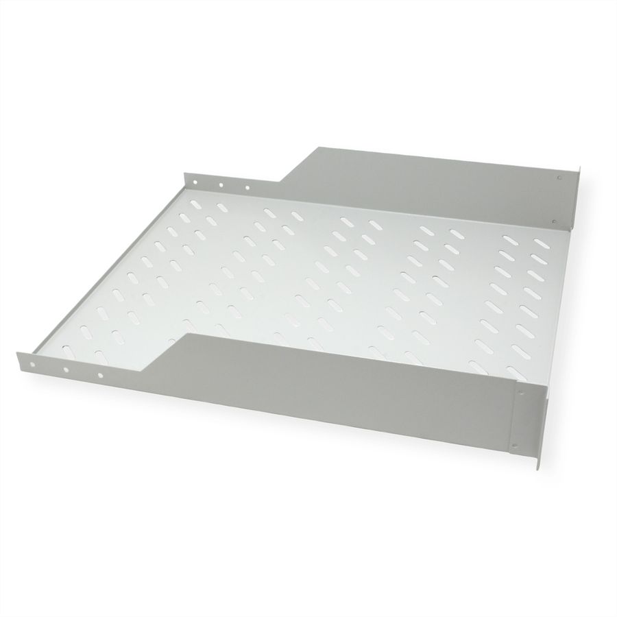ROLINE 19-inch shelf 2 U 550 T, 25kg load capacity grey