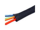 ROLINE PVC Cable Conduit, Strap Closing, black, 2.5 m