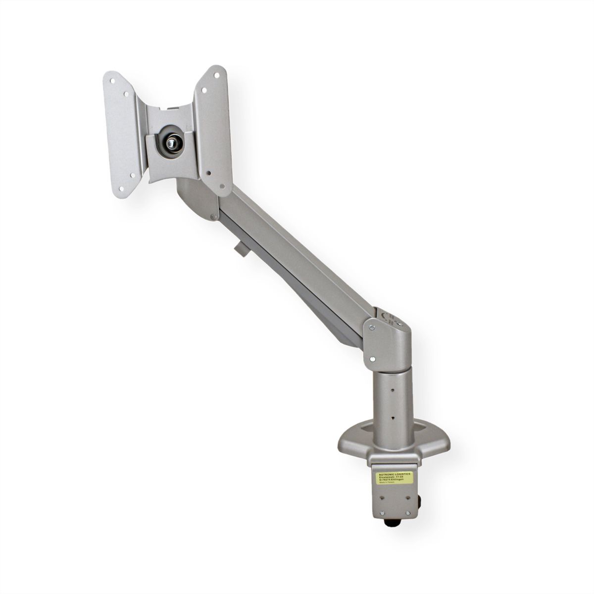 ROLINE LCD Monitor Stand Pneumatic, Desk Clamp, Pivot, 1 Joint