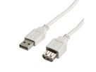 USB 2.0 Cable, Type A-A, M - F, 0.8m