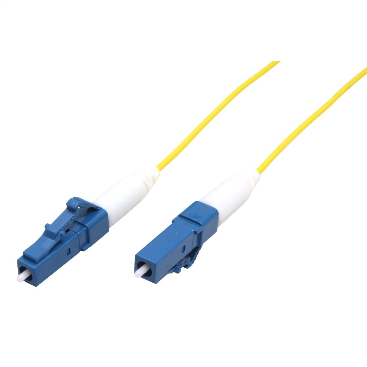 ROLINE Fibre Optic Jumper Cable 9/125µm, OS2, LC/LC, UPC, simplex, LSOH, yellow, 1 m