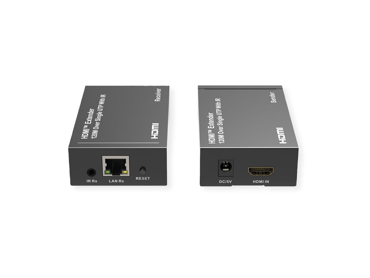 ROLINE HDMI over IP Extender, 1080P, 120 m, W/IR