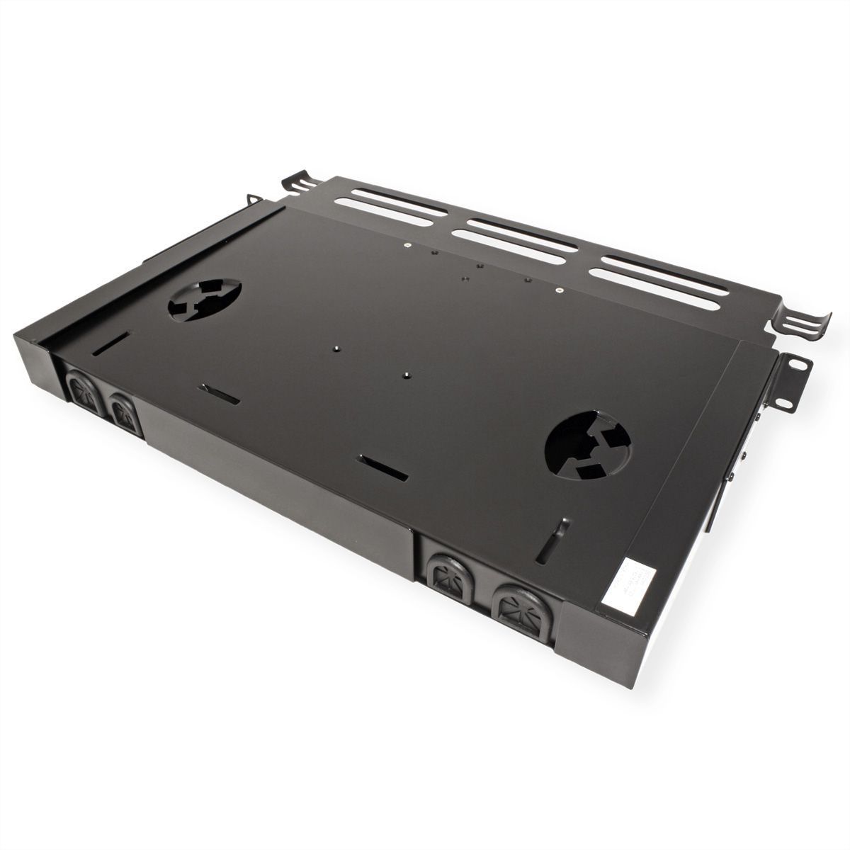 ROLINE FO Panel 19" unloaded, 12x Ports SC(Simplex)/LC(Duplex), black
