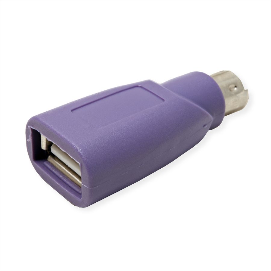 VALUE PS/2 to USB Adapter, Keyboard, purple