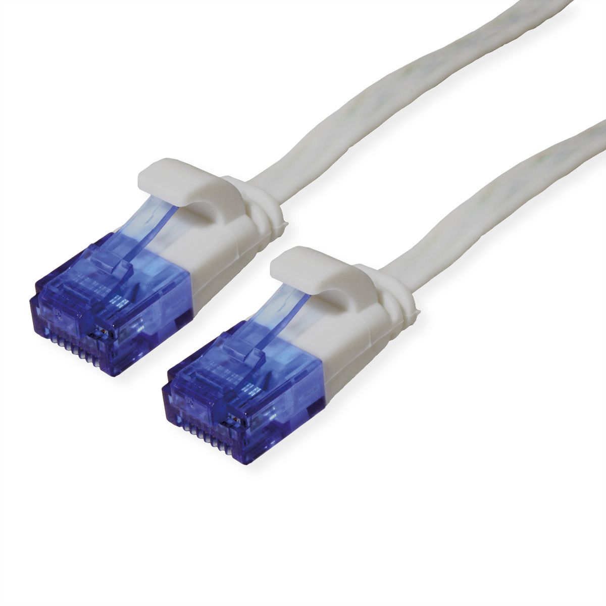 VALUE UTP Patch Cord, Cat.6A (Class EA), extra-flat, grey, 2 m