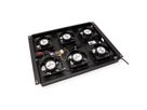 ROLINE 19" roof fan unit with 6 fans, ON/OFF for server rack PRO series, black