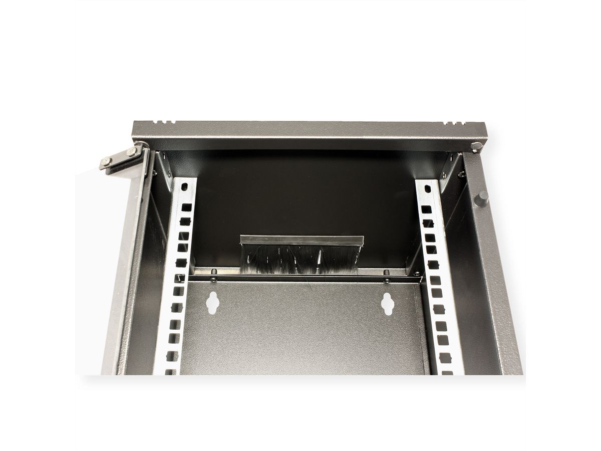 ROLINE 10-inch wall-mounted housing 9 U, 312x300 WxD black