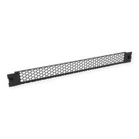 VALUE 19" Perforated Ventilation Mesh Panel, Snap-in, 1U, Metal, black