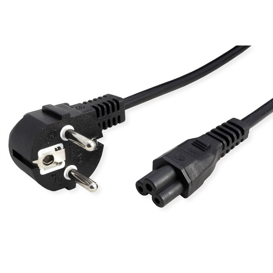 VALUE Power Cable, straight Compaq Connector, black, 3 m