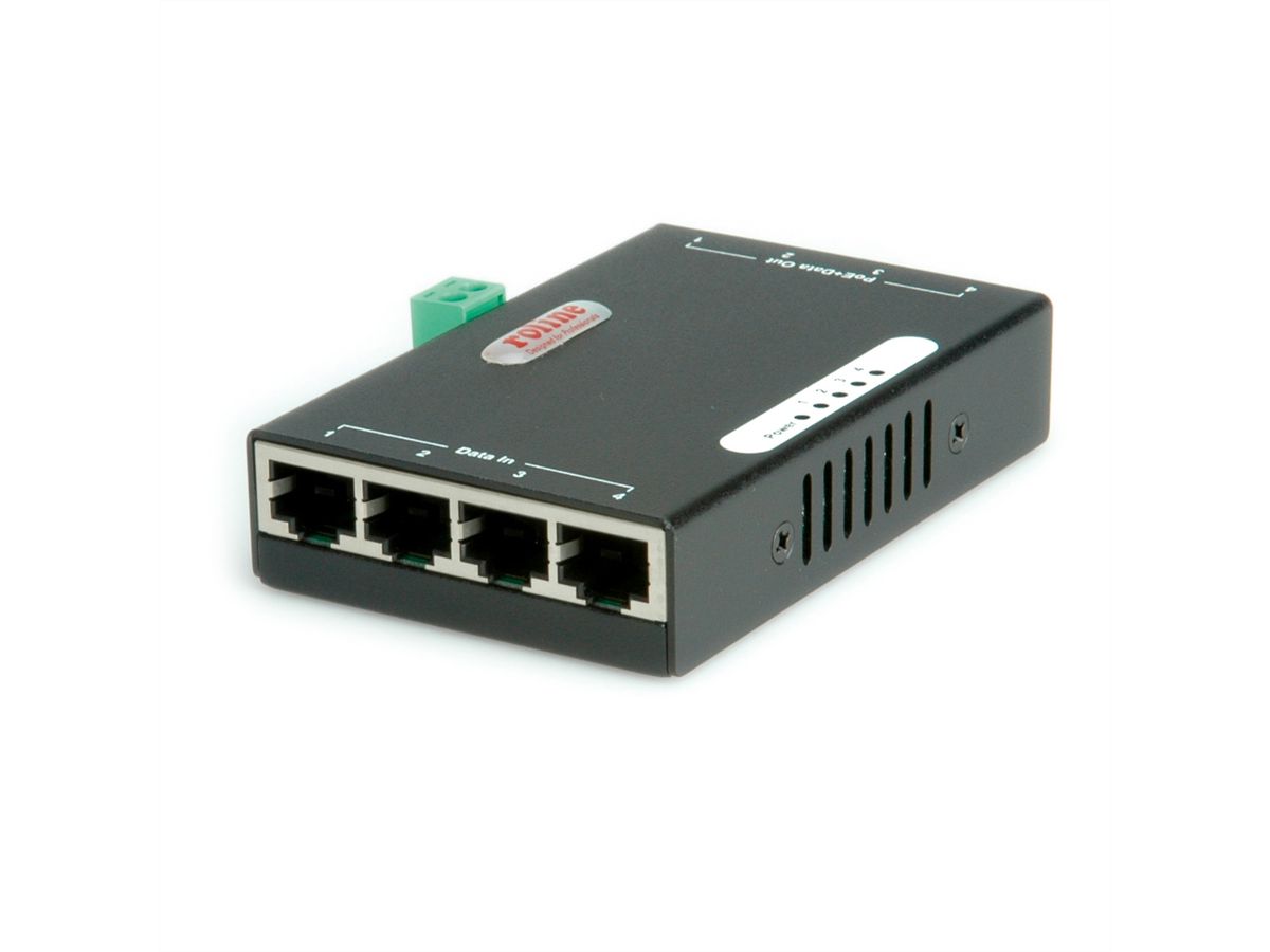 ROLINE PoE Gigabit Injector, 4 Ports