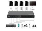 ROLINE KVM Switch, 4 PCs, HDMI 4K@60Hz, with 3 Port USB 3.2 Gen1 / USB 3.0 Hub