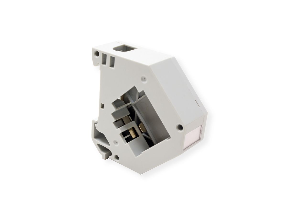ROLINE Keystone Holder, empty, DIN-RAIL, 45°