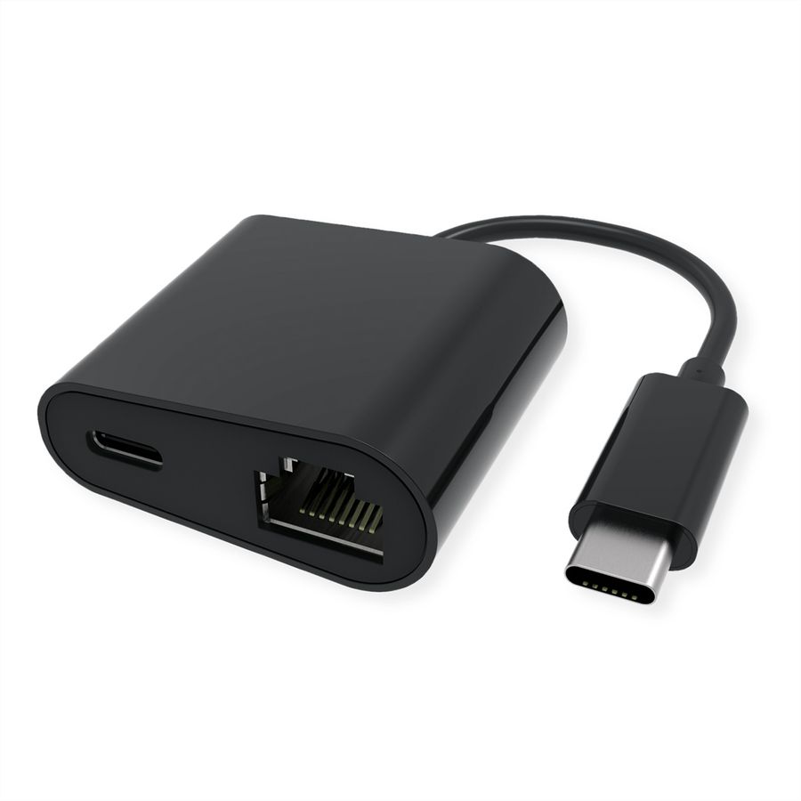 VALUE USB-C to Gigabit Ethernet Converter, PD Port