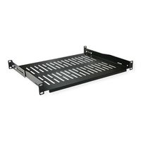 VALUE 19"-Fixed Shelf, 485 x 350mm, 1U, max. 25kg, black