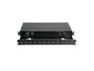 ROLINE FO Panel 19" unloaded, 12x Ports SC(Simplex)/LC(Duplex), black