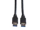 ROLINE USB 3.2 Gen 1 Cable, A - A, M/M, black, 3 m