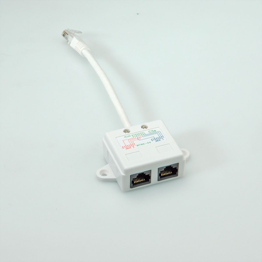 VALUE T-Adapter Cat.5e (Class D), UTP, white