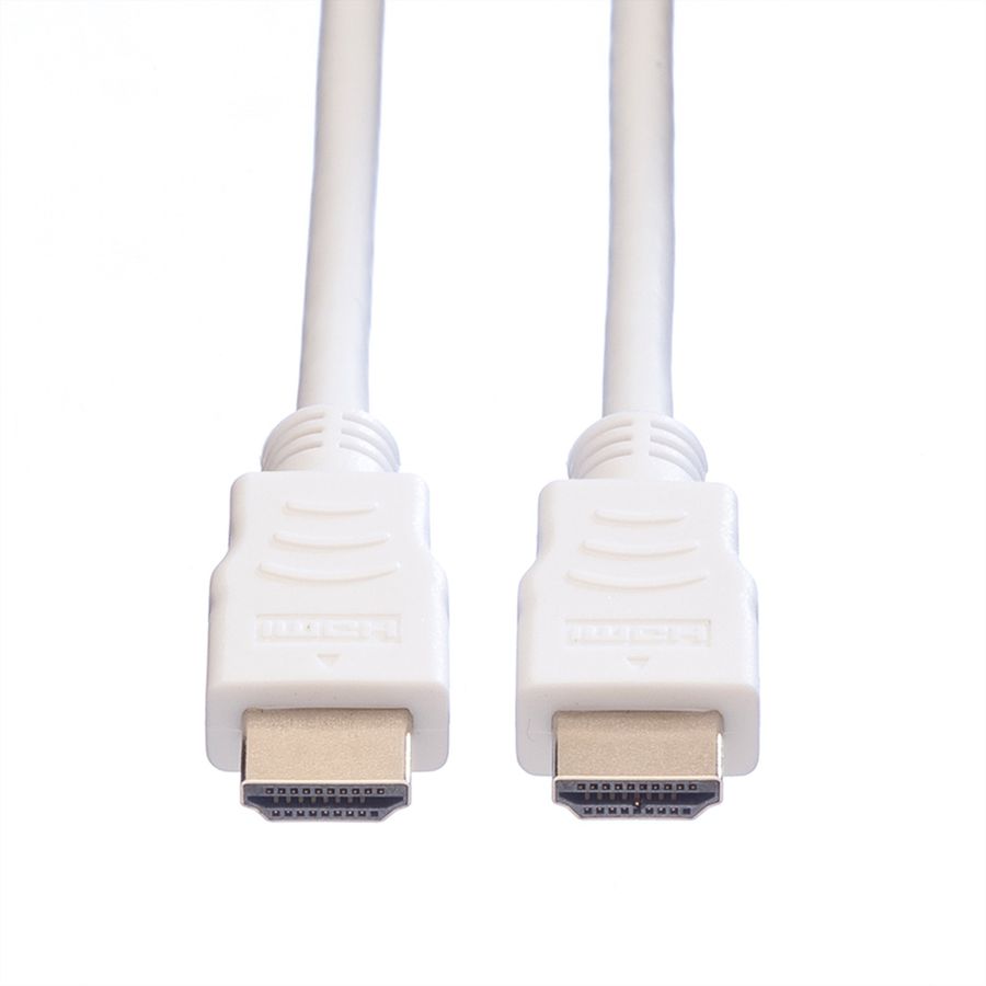 VALUE HDMI High Speed Cable + Ethernet, M/M, white, 3 m