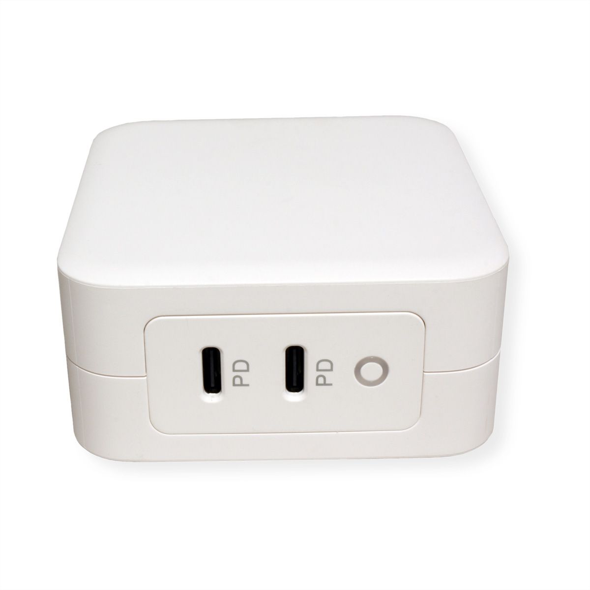 ROLINE USB Wall Charger Euro Plug, 2 Ports, 2x C (PD), 100W, GaN