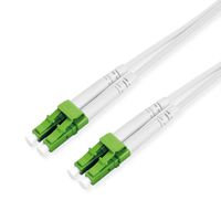 ROLINE Fibre Optic Jumper Cable Duplex, 9/125µm, OS2, LC/LC, APC, Steel Armored, white, 1 m