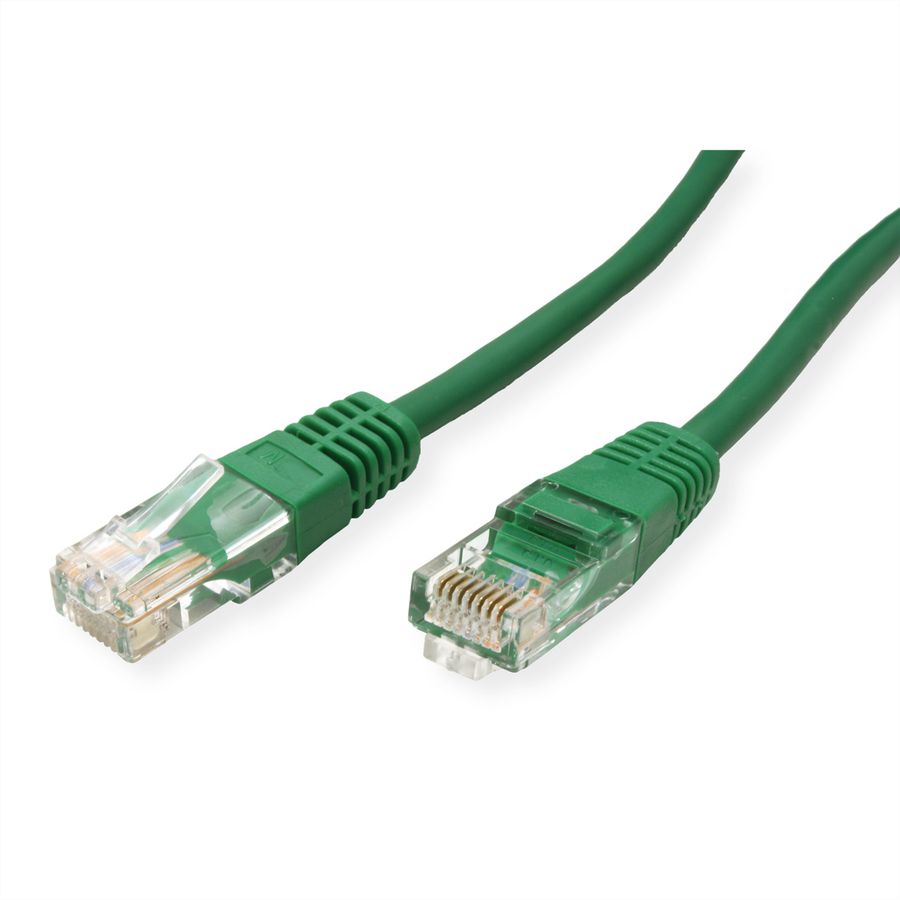 ROLINE UTP Patch Cord Cat.5e (Class D), PoE, green, 2 m