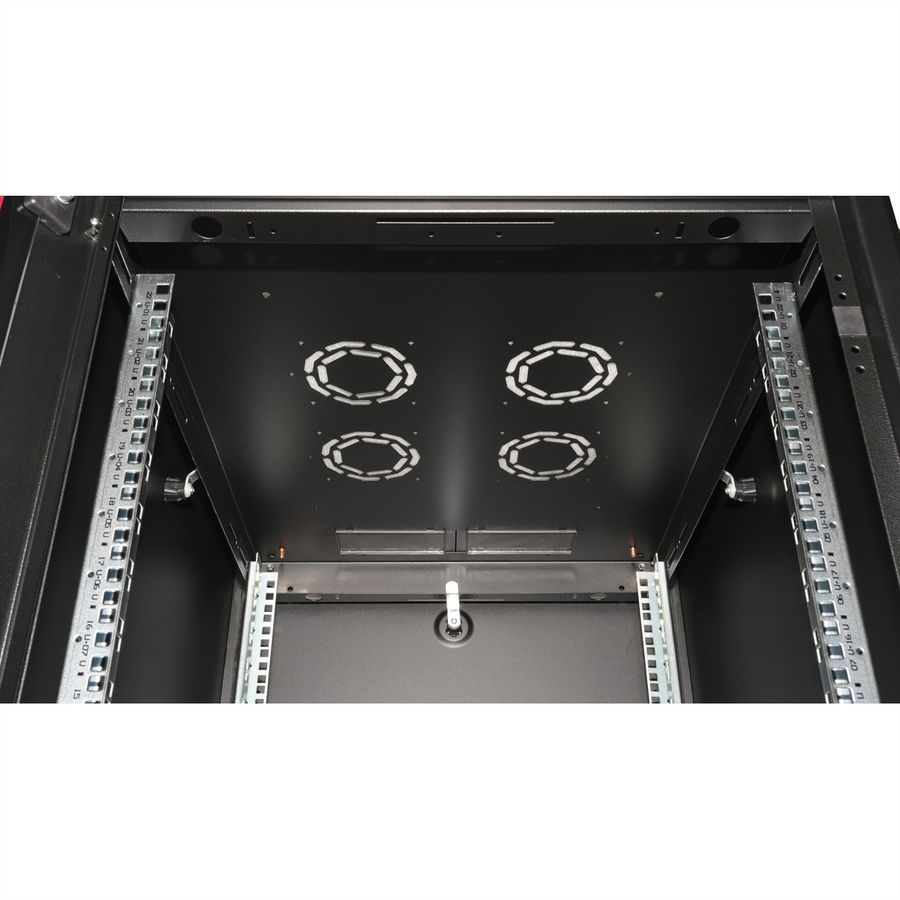 ROLINE 19-inch network cabinet Basic 22 U, 600x800 WxD Glass door black